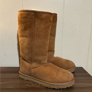 UGG Classic Tall Chestnut Suede Boots